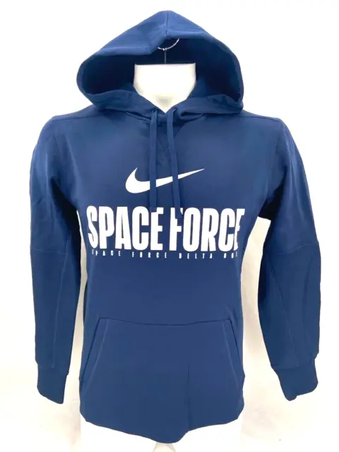 NEW USSF US Space Force Delta One Nike Dri-Fit Therma Navy Hoodie Jacket Men's L