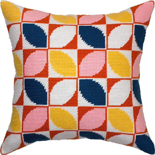 Kit de almohada con aguja hágalo usted mismo ""Patrón de la Edad de Oro"" 16""x16"" / 40x40 cm