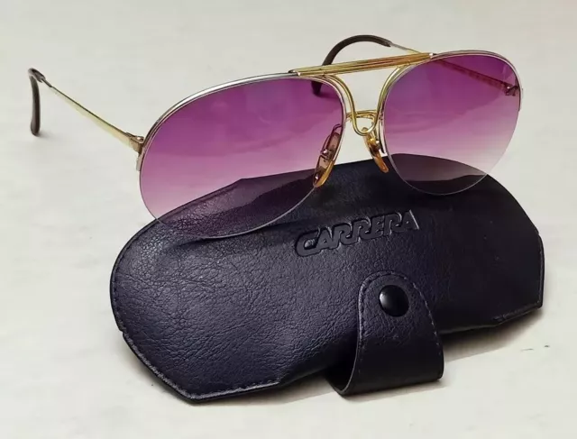 CARRERA PORSCHE DESIGN 5627 Aviator Gold Sunglasses Frames Vintage 80s ...