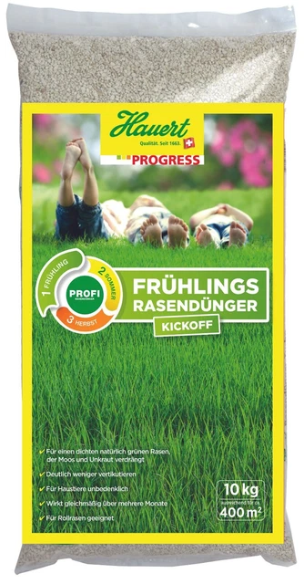 HAUERT Progress engrais pour pelouse Qualité Professionnel A+++ 10 kg