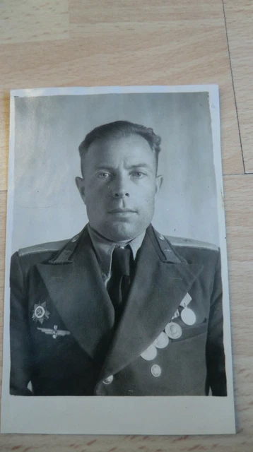 Foto Portrait Russische Offizier 100% Original UDSSR Nr-14 2