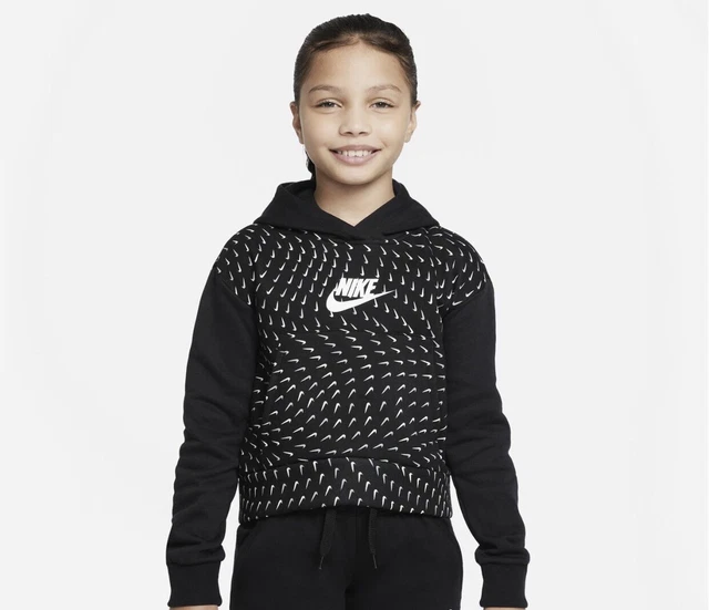 Nike Girls  Swoosh Full Tracksuit Leggings Hoodie Medium Logo Sport Set RRP £65