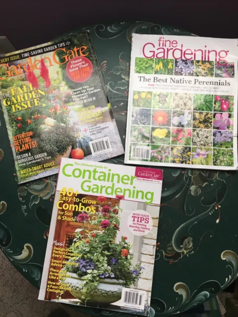 Lot Of 3 Garden Gate container and fine gardening 2017 2019 2020 Magazines