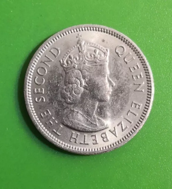 1973 Hongkong Queen Elizabeth II 50-Cent-Münze #1159c