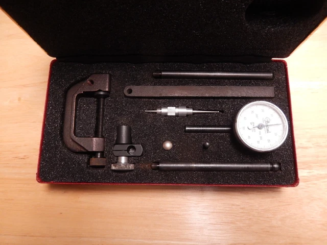 Vintage Central Tool Company 201 Universal Dial Test Indicator Complete Set Usa