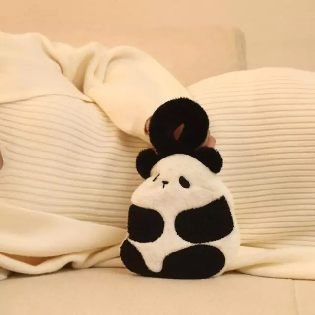 Hot Water Bottle with Soft Fleece Cover, Adorable Panda Warm Reusable Bed Hot