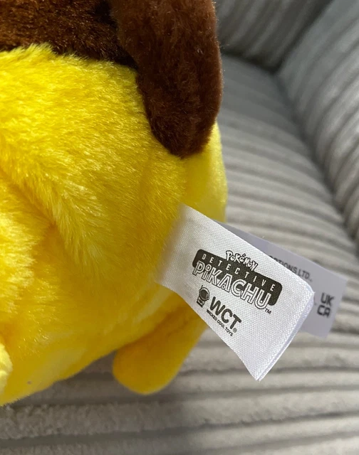Pikachu Photo DETECTIVE PIKACHU PLUSH Pokemon WCT Soft Toy 8 Genuine £9.73 - PicClick UK