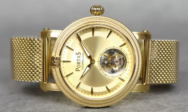 PORTAS TOURBILLON OROLOGIO Automatico PS01I TY800 02 5 Atm da