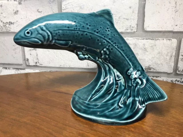 🌟Lovely Vintage Poole Pottery Blue Glaze ''Leaping Trout'' 🌟