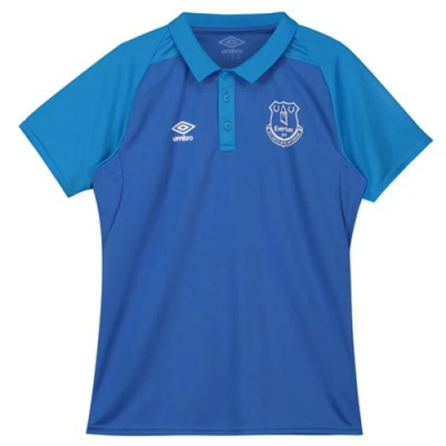 Polo Everton Football bambino (taglia 7-8y) blu Umbro maniche corte - Nuova