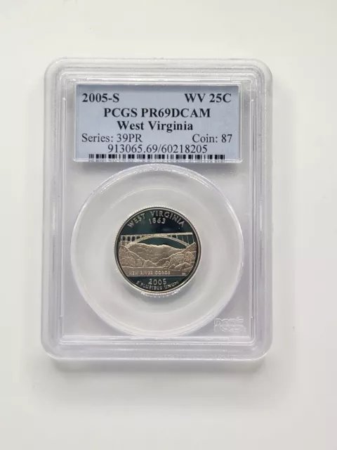 2005-S Proof West Virginia Statehood Quarter (25C) PCGS PR69 Deep Cameo!!!