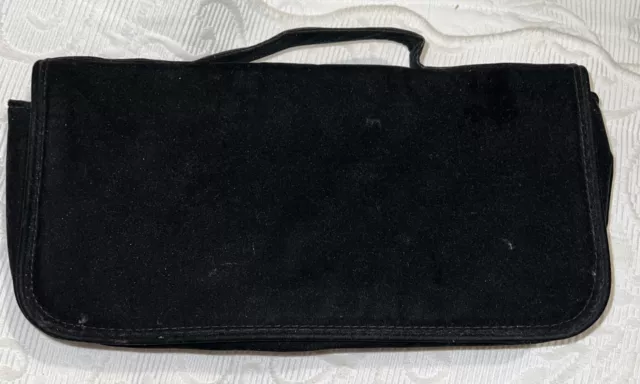 MAKE-UP CASE~VICTORIAS SECRET~Black Velvet Cosmetic Bag