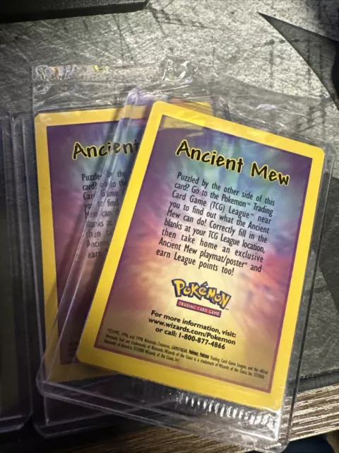 Ancient Mew Sealed 1999-2000