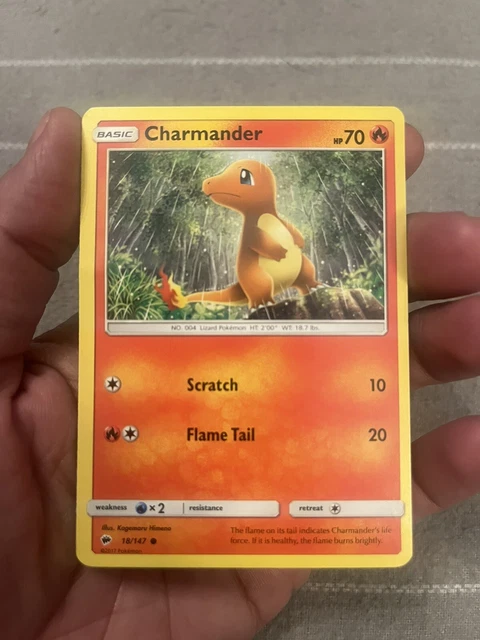 Charmander 18/147 common Sun & Moon Burning Shadows Pokemon -