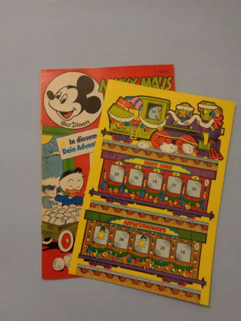 Micky Maus 48/72 ungelesen mit seltenem Adventskalender Top Zustand