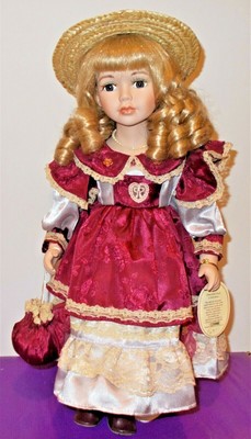 Emerald Porcelain Doll Collection - Corinne - Exclusively Designed 16" Doll  (P)
