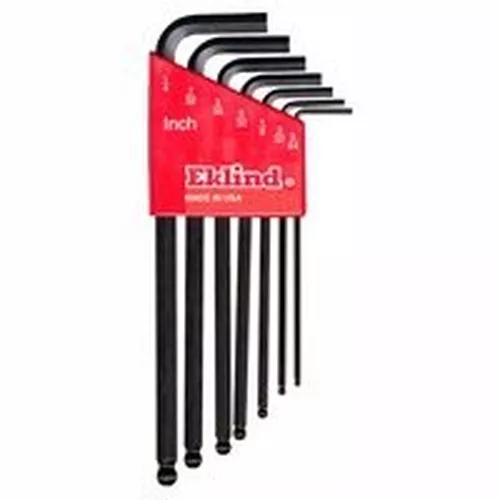 New Eklind 13207 7 Pc Ball End Sae Allen Hex Key Wrench Set Usa Made 6546378