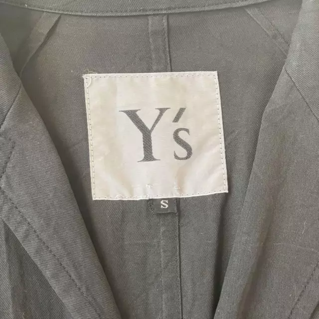 Yohji Yamamoto Shirt Dress Black S Size Short Sleeve 3