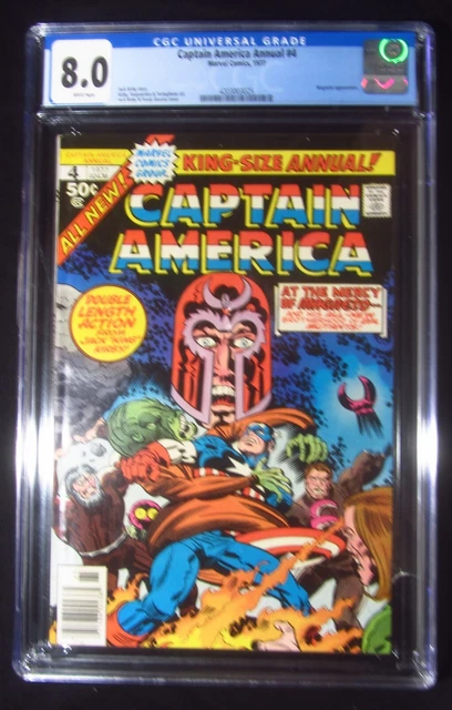 Captain America Annual #4 CGC 8.0...Capt. America vs. Magneto by Jack Kirby