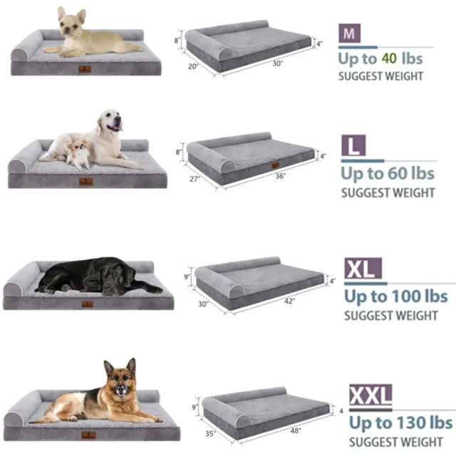 Super Soft Memory Foam Dog Bed Orthopedic Pet Calming Bed Kennel Mat Warm Nest