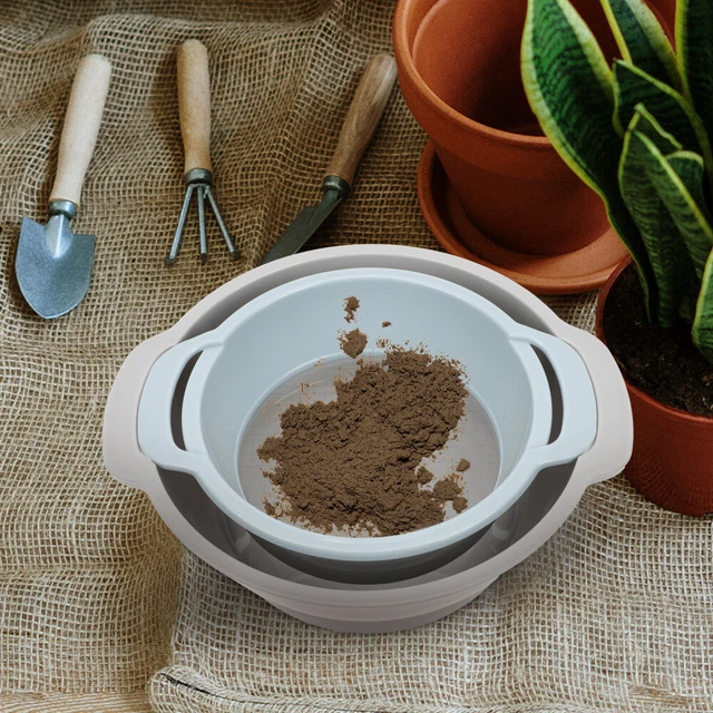 1 Set Garten Satting Pan Set Kunststoff Garten Mesh- Bildschirm Runde Mesh 2