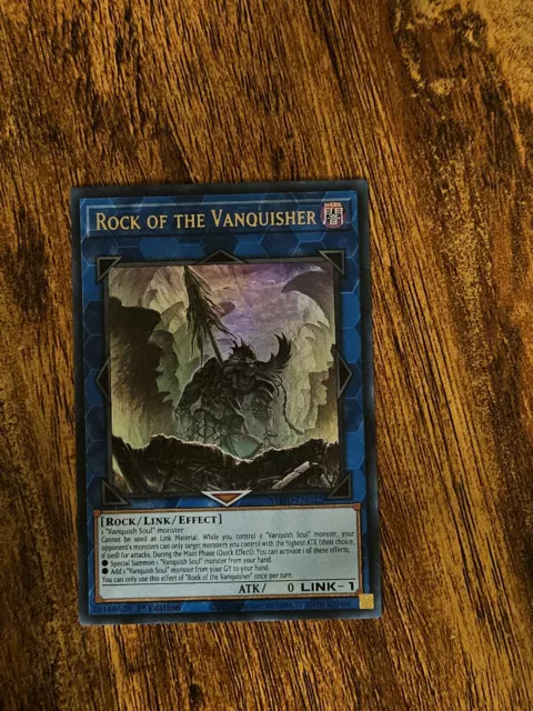 Yugioh Rock of the Vanquisher WISU-EN022 Wild Survivor Ultra Rare 1st Edition NM