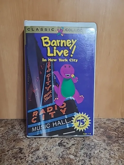 BARNEY - LIVE In New York City (VHS, 1994, Classic Collection) PLEASE ...