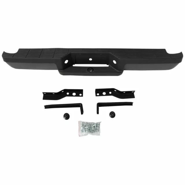 For 1993-2011 Ford Ranger Fleetside Black Rear Step Bumper Assembly 2