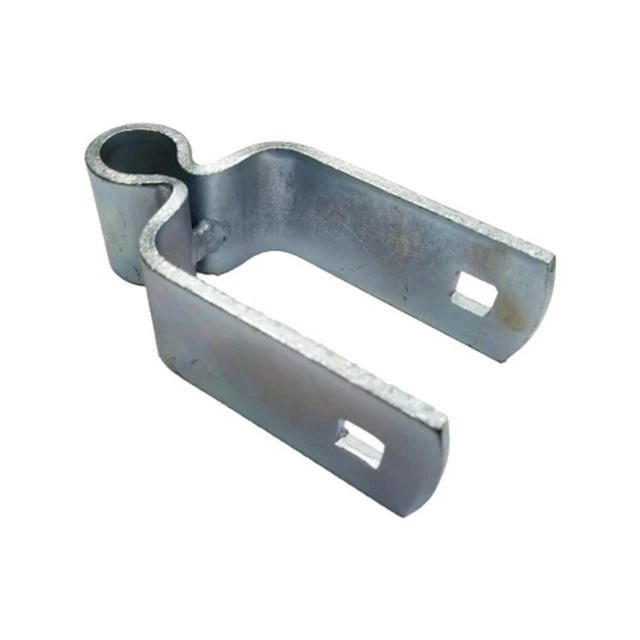 3/4" x 2" Heavy Duty Female Gate Post Square Hinge Bolt-on Zync Plated