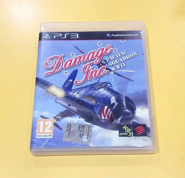 Jeu PS3 DAMAGE INC. PACIFIC SQUADRON WW2 - Version Française - Boîte Un Peu Cassée En Haut - Très Bon état