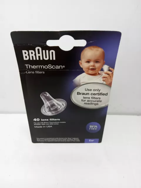 1 pack Braun Thermo Scan Lens Ear LF20 Filter  40 Count LF 20  BPA FREE SEALED