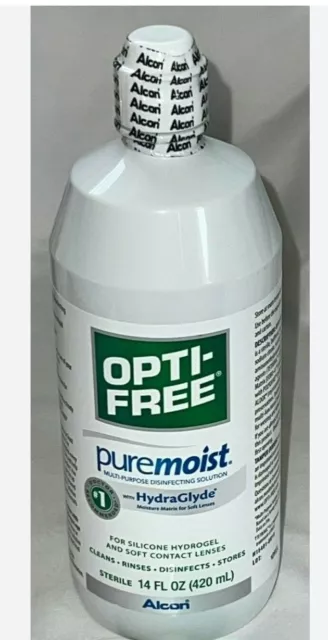 Opti-Free Puremoist Multi-Purpose Disinfecting Solution, 14oz