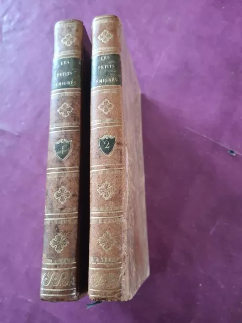 LES PETITS EMIGRES par Mme de GENLIS - 1819 - 2 volumes