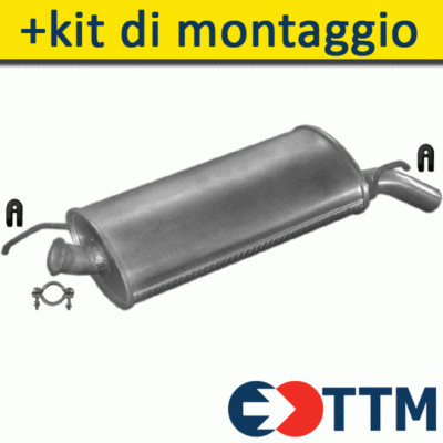 B & C SILENZIATORE POSTERIORE 200503 RENAULT SUPER 5 B/C40_ 1.6 D 40KW 55CV 1996 