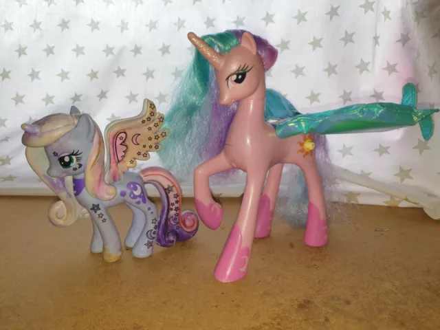 My Little Pony Larger Figures Lot. Princess Celestia And Princess Luna. Bait Lot