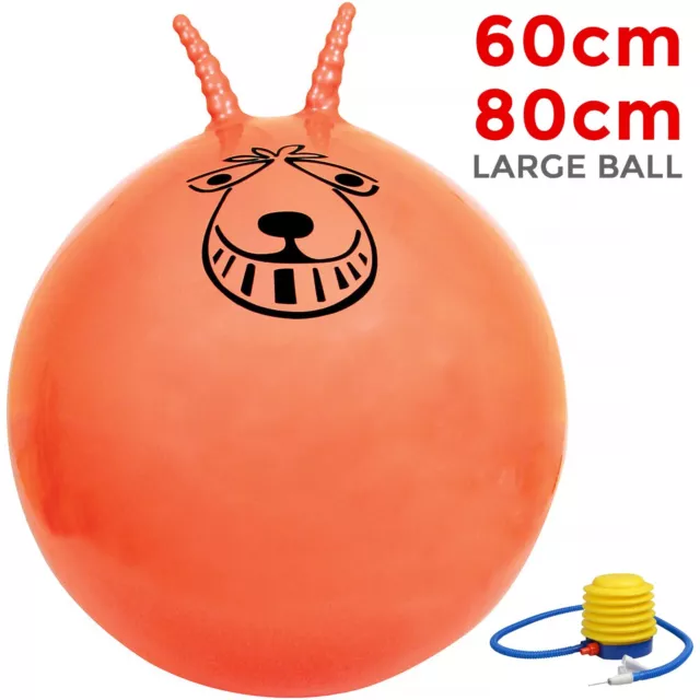 Retro Space Hopper Toy Large Ball Adult Kids Bounce 60Cm / 80Cm