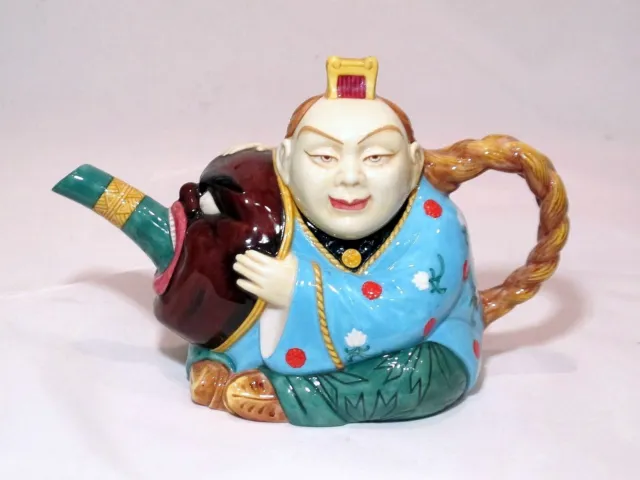 Minton Archive Collection Majolica CHINAMAN Teapot