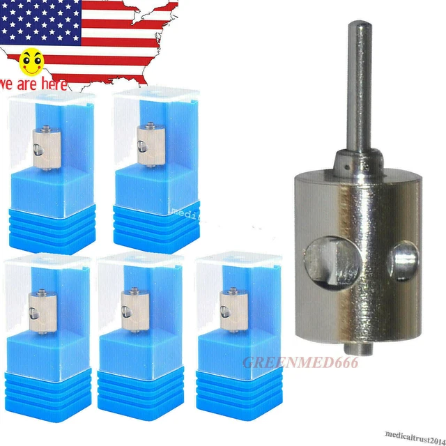 5pc Dental Air Turbine Cartridge Rotor Standard For High Speed Handpiece Push CE