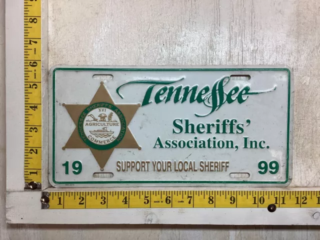 1999 Tennessee sheriffs association license plate