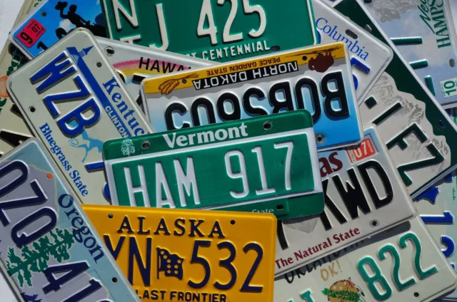 License Plate - ALL 50 STATES + Territories Countries GOOD License Plates Lot 3