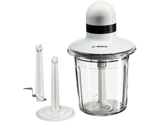 Bosch tritaverdure elettrico MMR15A1 1,5 L 550 W Nero, Bianco