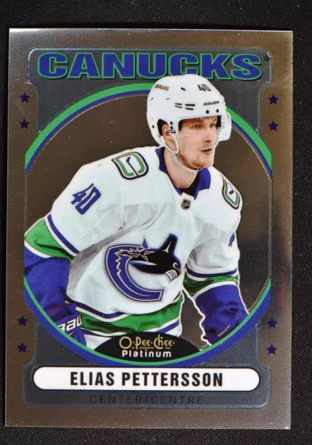 2021-22 O-Pee-Chee Retro #496 Elias Pettersson Canucks