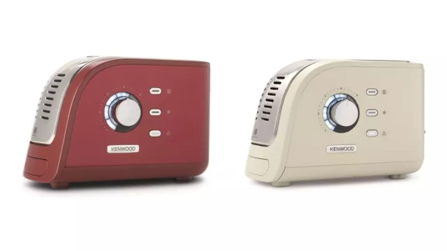 KENWOOD Turbo 2 Schlitz Toaster TCM300 2300W Bräunungsregelung rot oder beige