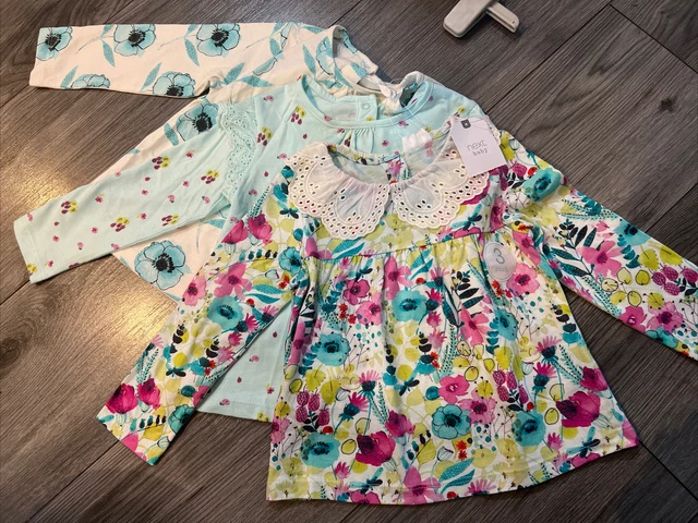 Next baby girl 12-18 Months tops bundle BNWT