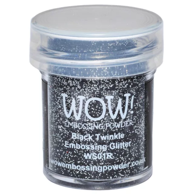 WOW! Prägepulver 15ml - Schwarz Twinkle WOW-WS01R