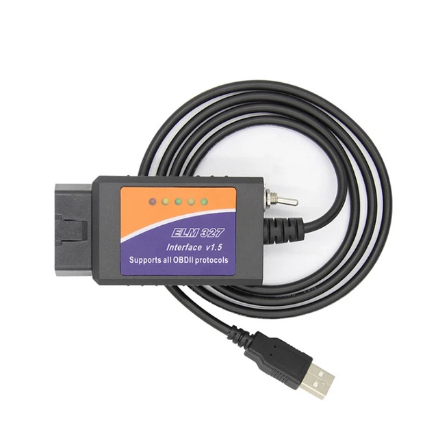 ELM 327 V1.5 PIC18F25K80 Cavo diagnostico USB con interruttore per FoCCCus ELM32 V5Z2