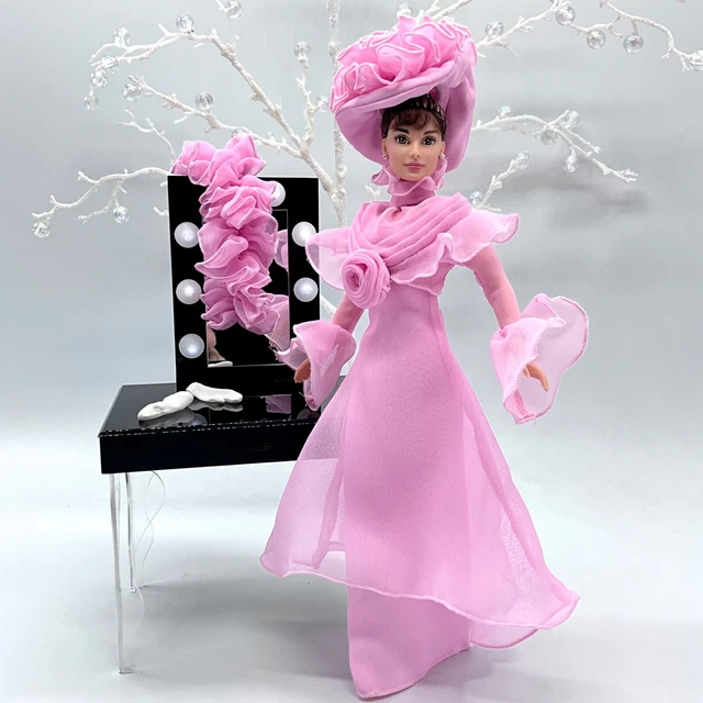 Audrey Hepburn 1998 Breakfast At Tiffanys Barbie DOLL & My Fair Lady Fashion +