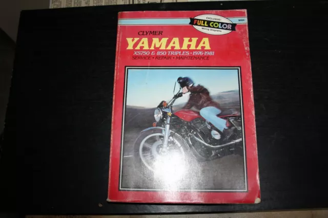 Yamaha Clymer manual for XS750 and 850 triples 1976 to 1981.