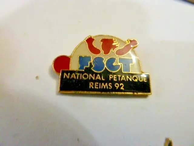Pin' S  Vintage  Petanque /  National   Reims  92   /  Rare