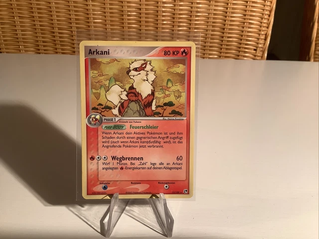 Pokemon Karte Card Arkani Arcanine ex Sandsturm Sandstorm NM